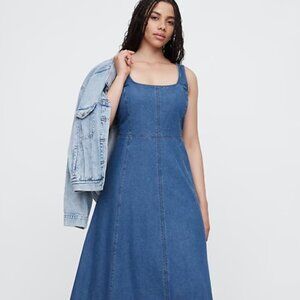 NWOT Gap Denim Midi Dress